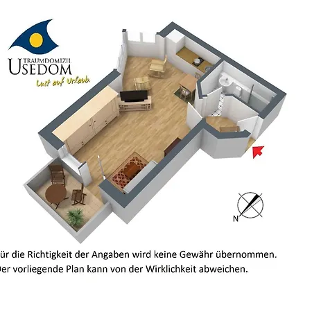 Апартаменты Strandperle Whg 07