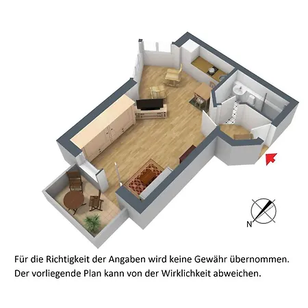 Apartmán Strandperle Whg 07 *